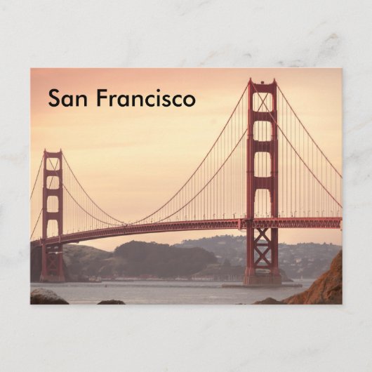 San Francisco Vintage Travel Tourismus Postkarte (Vorderseite)
