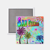 San Francisco Vivid Romance Magnet (Vorderseite/Rückseite)