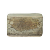 San Francisco Vogelaugenansicht Badematte (Vorderseite)