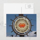 San Francisco Warf Postkarte (Vorne/Hinten)
