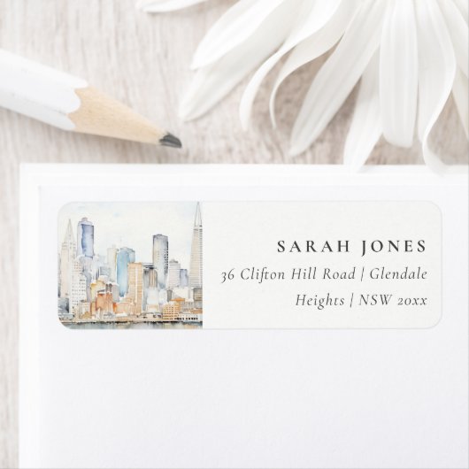 San Francisco Watercolor Landscape Wedding (Insitu)