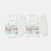 San Francisco Watercolor Landscape Wedding Geschenkschachtel (Ungefaltet)