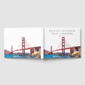 San Francisco Watercolor Wedding Gästebuch (Voll)