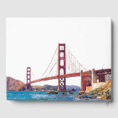 San Francisco Watercolor Wedding Gästebuch (Rückseite)