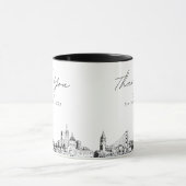 San Francisco Wedding Custom Personalisiert Coffee Tasse (Zentrum)
