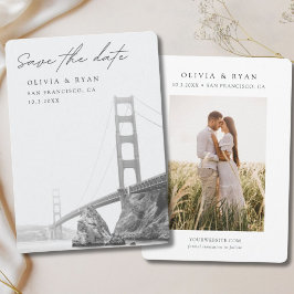 San Francisco Wedding Golden Gate Save the Date Einladung