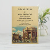 San Francisco Wedding Invitation Palace Fine Arts Einladung (Stehend Vorderseite)