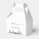 San Francisco Wedding Personalisiert Favor Box Geschenkschachtel (Rückseite)