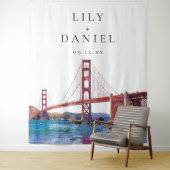 San Francisco Wedding Photo Backdrop Wandteppich (Beispiel)