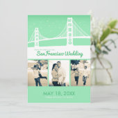 San Francisco Wedding Rett-the-date Save The Date (Stehend Vorderseite)