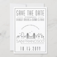 San Francisco Wedding | Skyline Save the Date