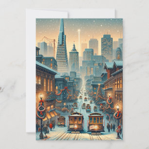 San Francisco Weihnachtseleganz - Weihnachtskarte Feiertagskarte