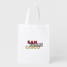 San Francisco Wiederverwendbare Lebensmitteltasche