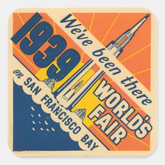 San Francisco World's Fair Sticker (Vorderseite)