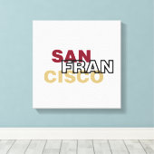 San Francisco Wrapped Canvas Leinwanddruck (Insitu (Holzboden))