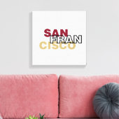 San Francisco Wrapped Canvas Leinwanddruck (Insitu (Wohnzimmer))
