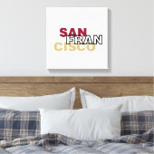 San Francisco Wrapped Canvas Leinwanddruck (Insitu (Schlafzimmer))