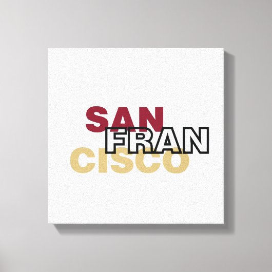 San Francisco Wrapped Canvas Leinwanddruck (Vorderseite)