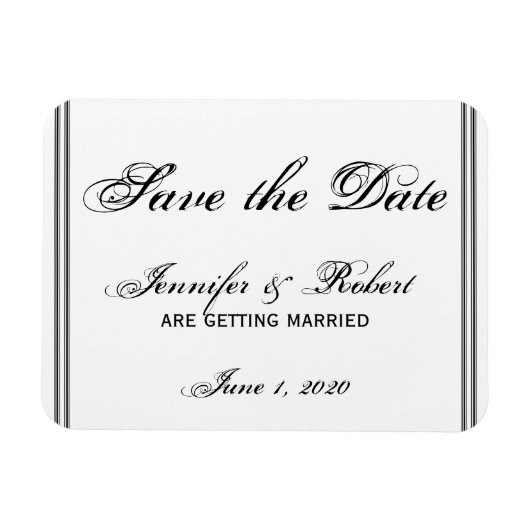San Francisco Zielort Save the Date Magnet (Horizontal)