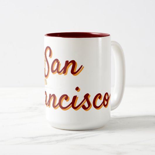 San Francisco Zweifarbige Tasse (VorderseiteRechts)