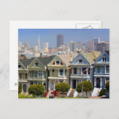 San Franciscos berühmte bemalte Ladys Postkarte (Vorne/Hinten)