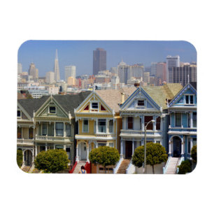 San Franciscos berühmte Painted Ladies Magnet