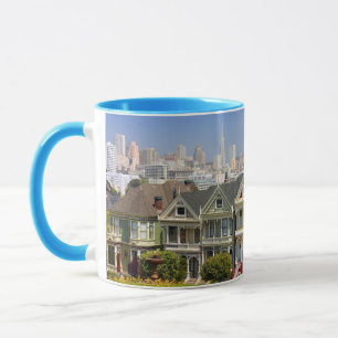 San Franciscos berühmte Painted Ladies Tasse