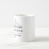 San Franciso Skyline - Gewohnte Hochzeit Kaffeetasse (Mittel)