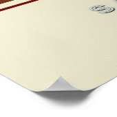 San Frans Golden Gate Bridge Travel Poster (Ecke)