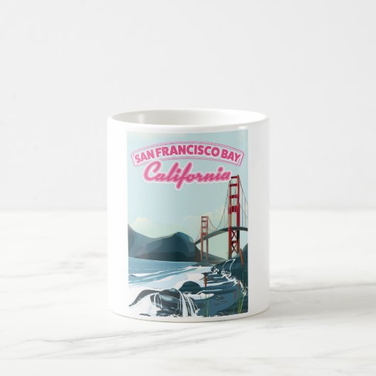 San Fransisco Bay Reiseplakat Kaffeetasse (Mittel)