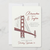 San Fransisco Save the Date Einladung (Vorderseite)