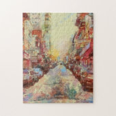 San Fransisco Watercolor CIty Scape Benutzerdefini Puzzle (Vertikal)