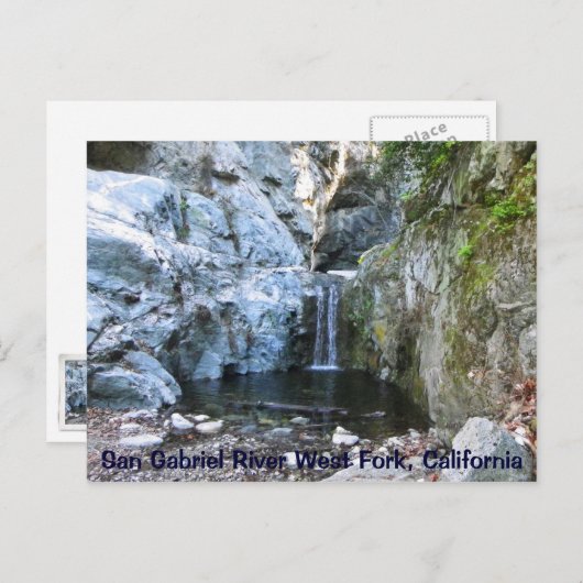 San Gabriel River West Fork Postcard! Postkarte (Vorne/Hinten)
