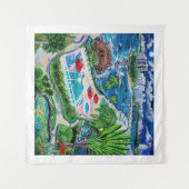 San Geronimo, Atlantic Garden, Condado, Puerto Ric Wandteppich (Vorderseite (Horizontal))