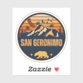 San Geronimo, Kalifornien Aufkleber (Blatt)