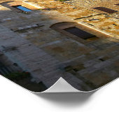 San Gimignano Altstadt, Siena, Toskana, Italien Poster (Ecke)