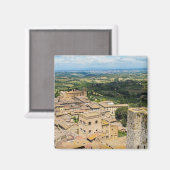 San Gimignano, Italien Magnet (Vorderseite/Rückseite)