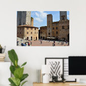 San Gimignano, Italien Poster (Heimbüro)