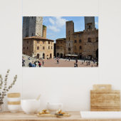 San Gimignano, Italien Poster (Küche)