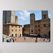 San Gimignano, Italien Poster (Vorne)
