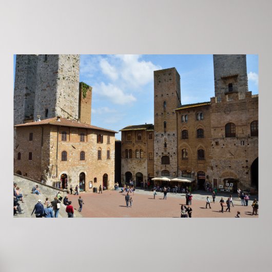 San Gimignano, Italien Poster (Vorne)