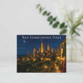 San Gimignano Italien Postkarte (Stehend Vorderseite)