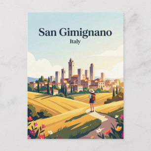 San Gimignano Italien Postkarte