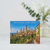 San Gimignano Italien Postkarte (Stehend Vorderseite)