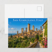 San Gimignano Italien Postkarte (Vorne/Hinten)