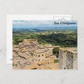 San Gimignano, Italien Postkarte (Vorne/Hinten)