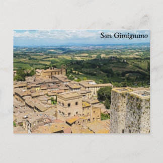 San Gimignano, Italien Postkarte