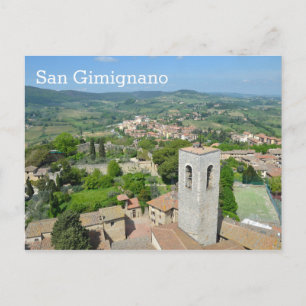 San Gimignano, Italien Postkarte