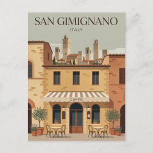 San Gimignano Italien Postkarte