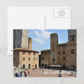 San Gimignano, Italien Postkarte (Vorne/Hinten)